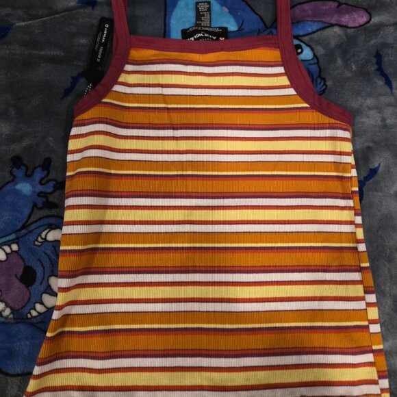 NWT Forever 21 x Airwalk Tank Top Stretch Striped Kids 13/14 - Picture 6 of 6